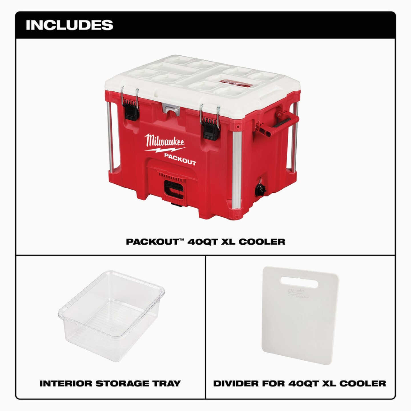 Milwaukee PACKOUT 40 Qt. XL Cooler Image 2