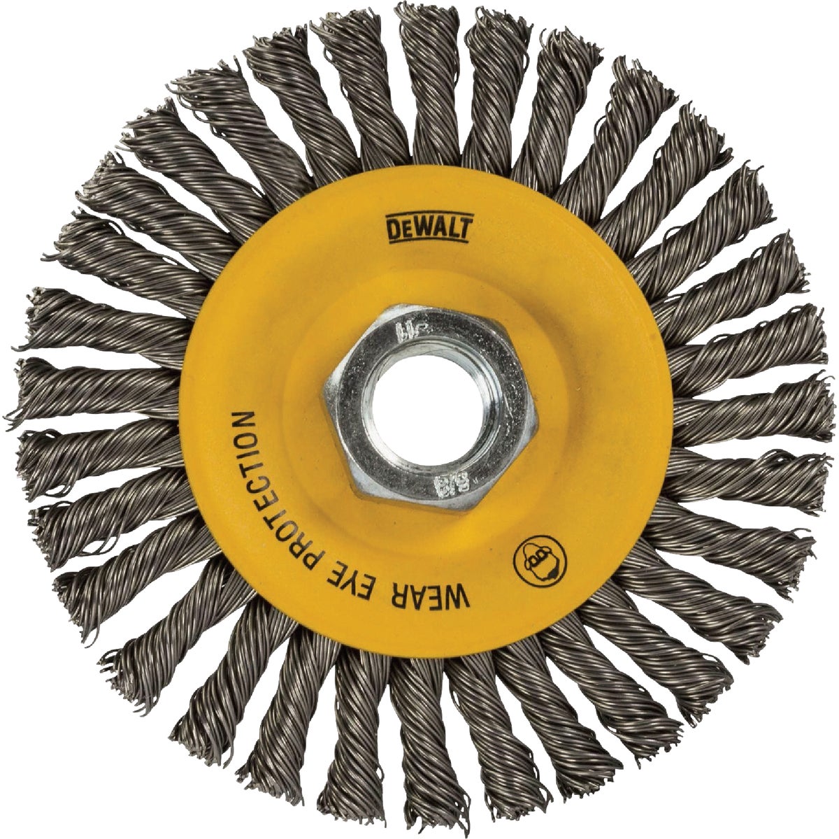 DEWALT 6 In. x 5/8 In.-11 HP 0.020 In. Carbon Stringer Wire Wheel Image 1