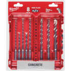Milwaukee 8-Piece SDS Plus M/2 2-Cutter Drill Bit Kit Image 7