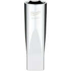 Milwaukee 1/2 In. Drive 19 mm 6-Point Deep Metric Socket with FOUR FLAT Sides Image 1