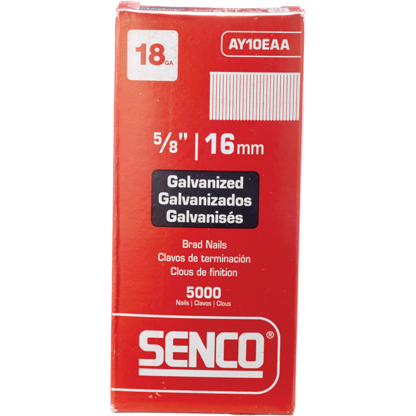 Senco 18-Gauge Galvanized Slight Head Brad Nail, 5/8 In. (5000 Ct.) Image 1