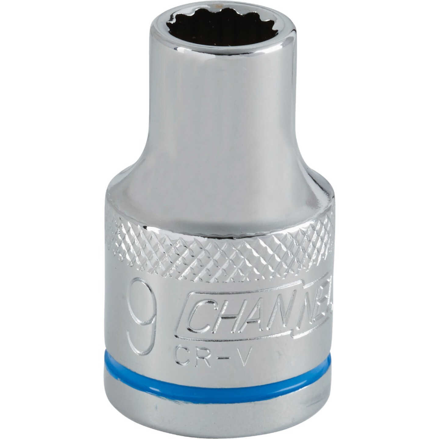 Channellock 1/2 In. Drive 9 mm 12-Point Shallow Metric Socket Image 1