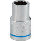 Channellock 1/2 In. Drive 12 mm 12-Point Shallow Metric Socket Image 1