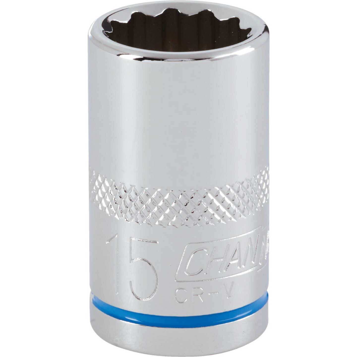 Channellock 1/2 In. Drive 15 mm 12-Point Shallow Metric Socket Image 1