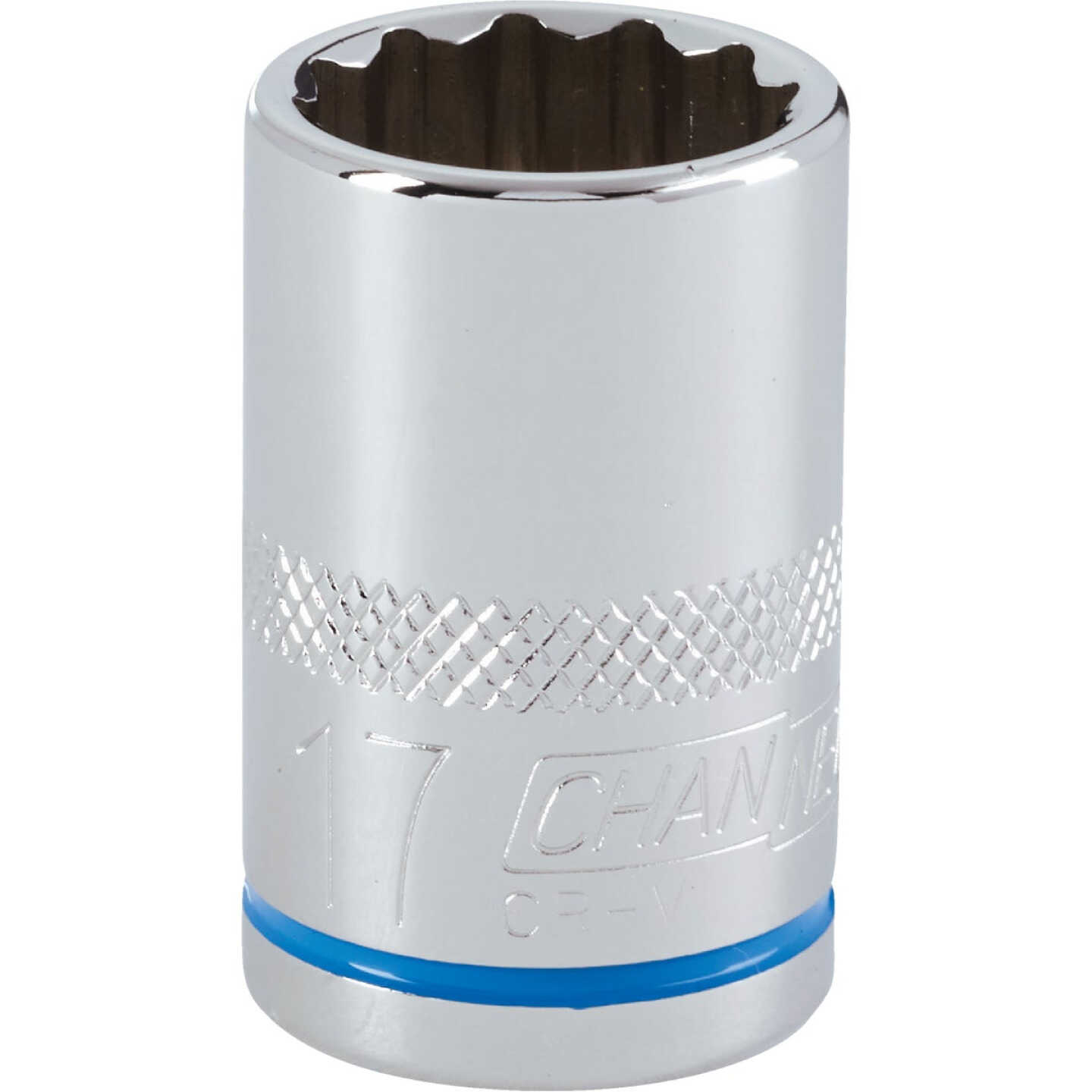 Channellock 1/2 In. Drive 17 mm 12-Point Shallow Metric Socket Image 1