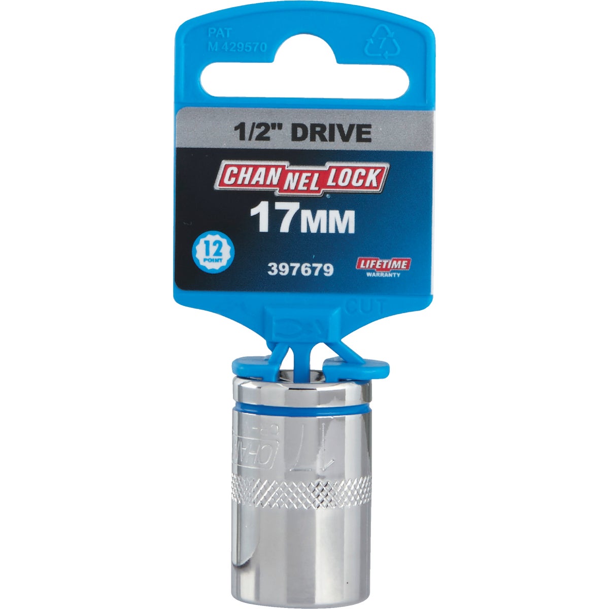 Channellock 1/2 In. Drive 17 mm 12-Point Shallow Metric Socket Image 2
