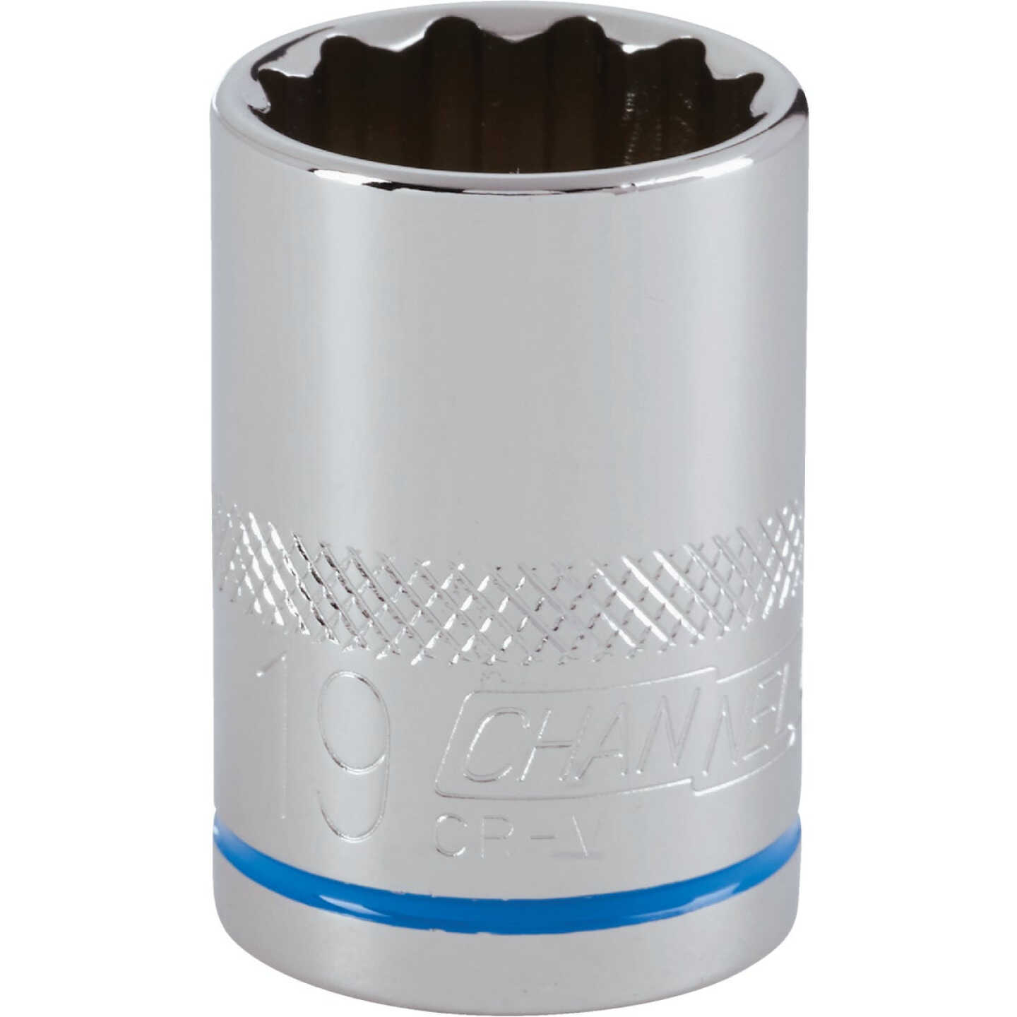 Channellock 1/2 In. Drive 19 mm 12-Point Shallow Metric Socket Image 1