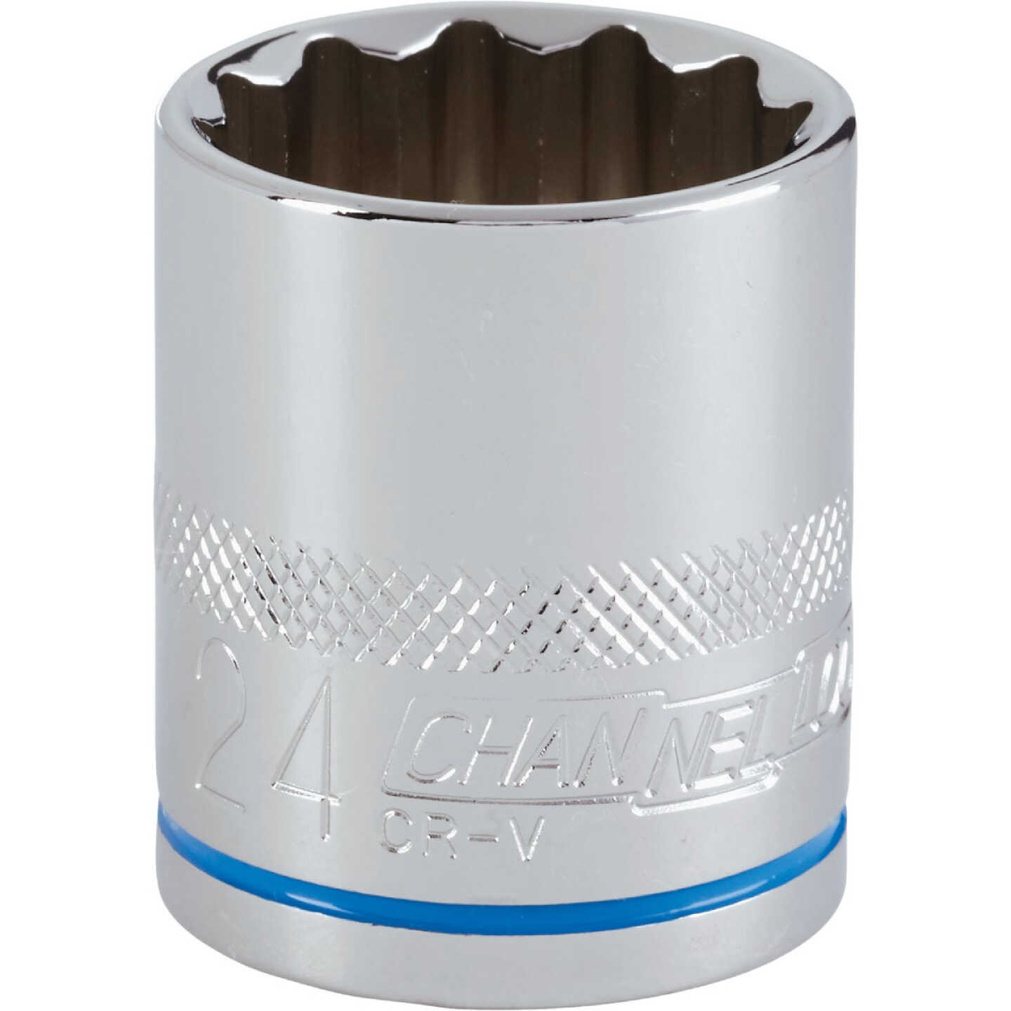 Channellock 1/2 In. Drive 24 mm 12-Point Shallow Metric Socket Image 1