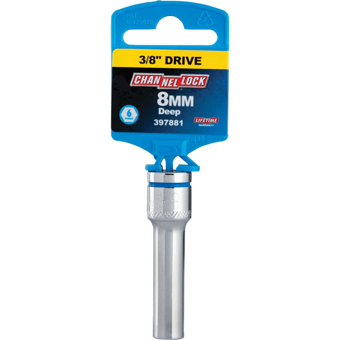 Channellock 3/8 In. Drive 8 mm 6-Point Deep Metric Socket Image 2