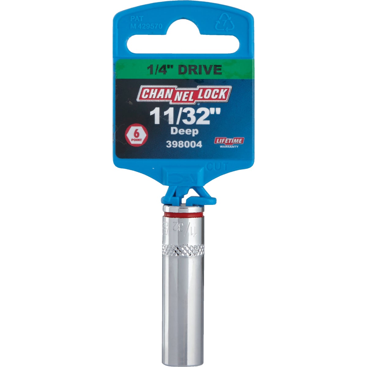 Channellock 1/4 In. Drive 11/32 In. 6-Point Deep Standard Socket Image 2