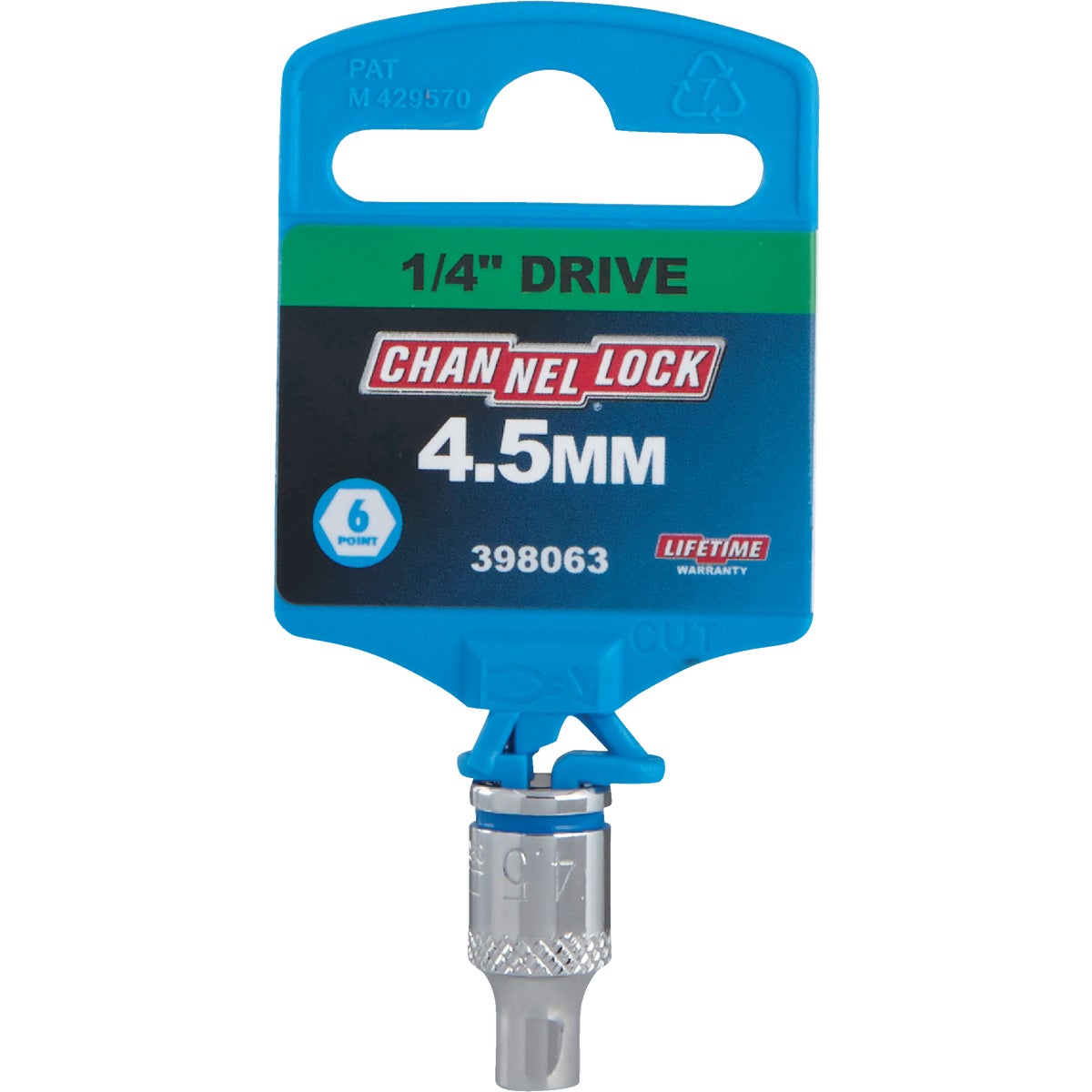 Channellock 1/4 In. Drive 4.5 mm 6-Point Shallow Metric Socket Image 2