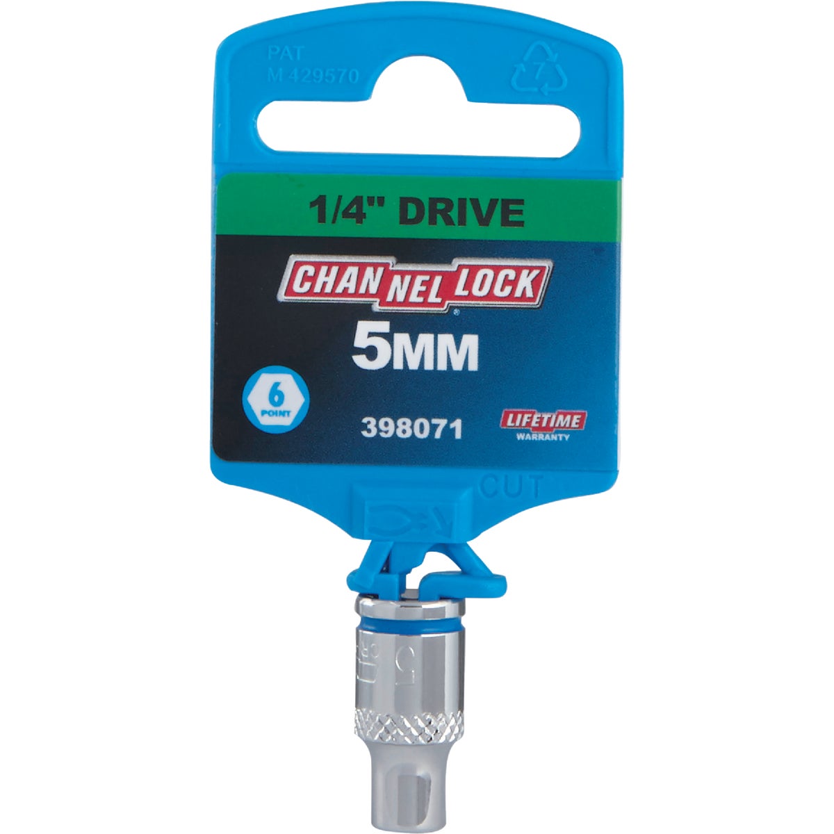 Channellock 1/4 In. Drive 5 mm 6-Point Shallow Metric Socket Image 2