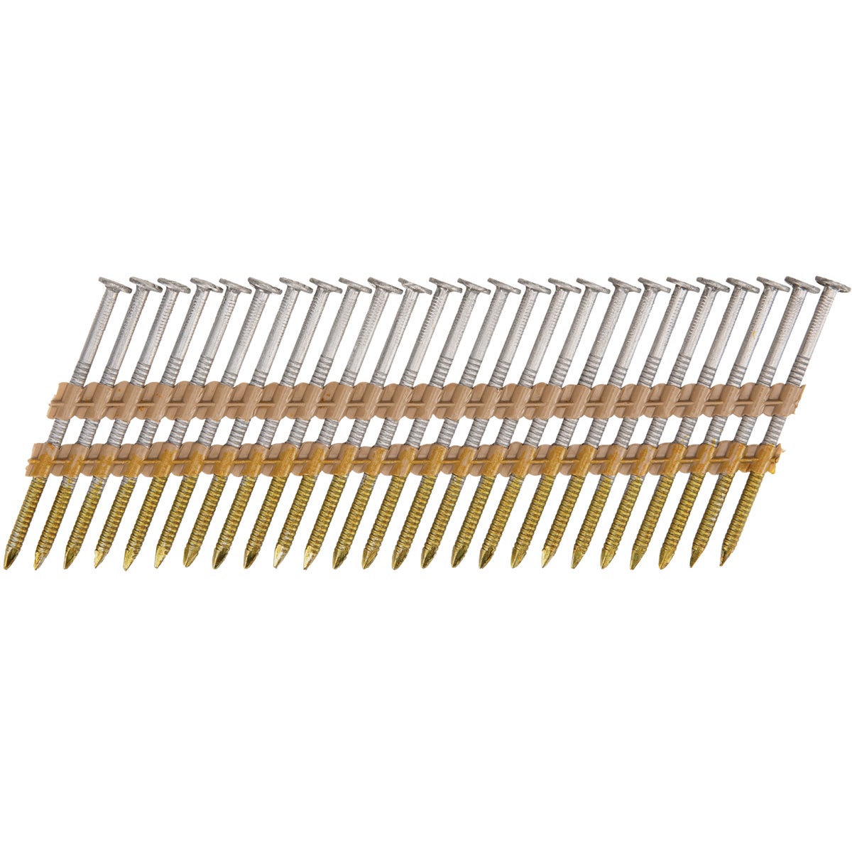 Pro-Fit 2-3/8 In. x 0.113 In. 21 Degree Plastic Strip Ring Shank Round Head Stainles Steel Framing Stick Nails (1000 Ct.) Image 1