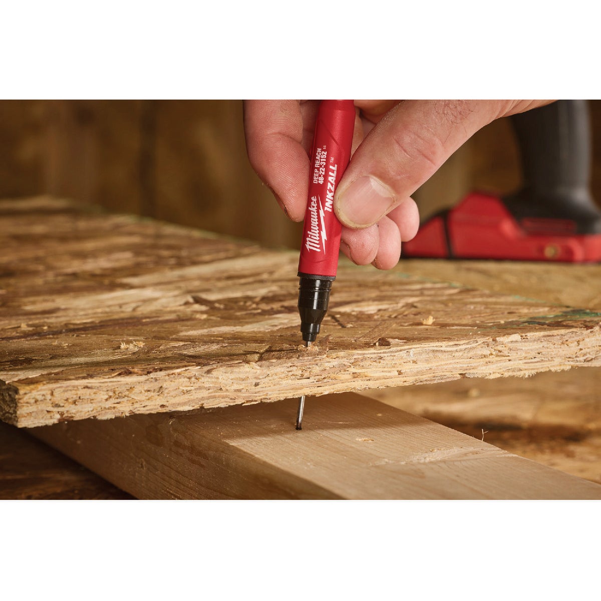 Milwaukee INKZALL 2-in-1 Deep Reach Ultra Fine Point Black Jobsite Marker Image 5