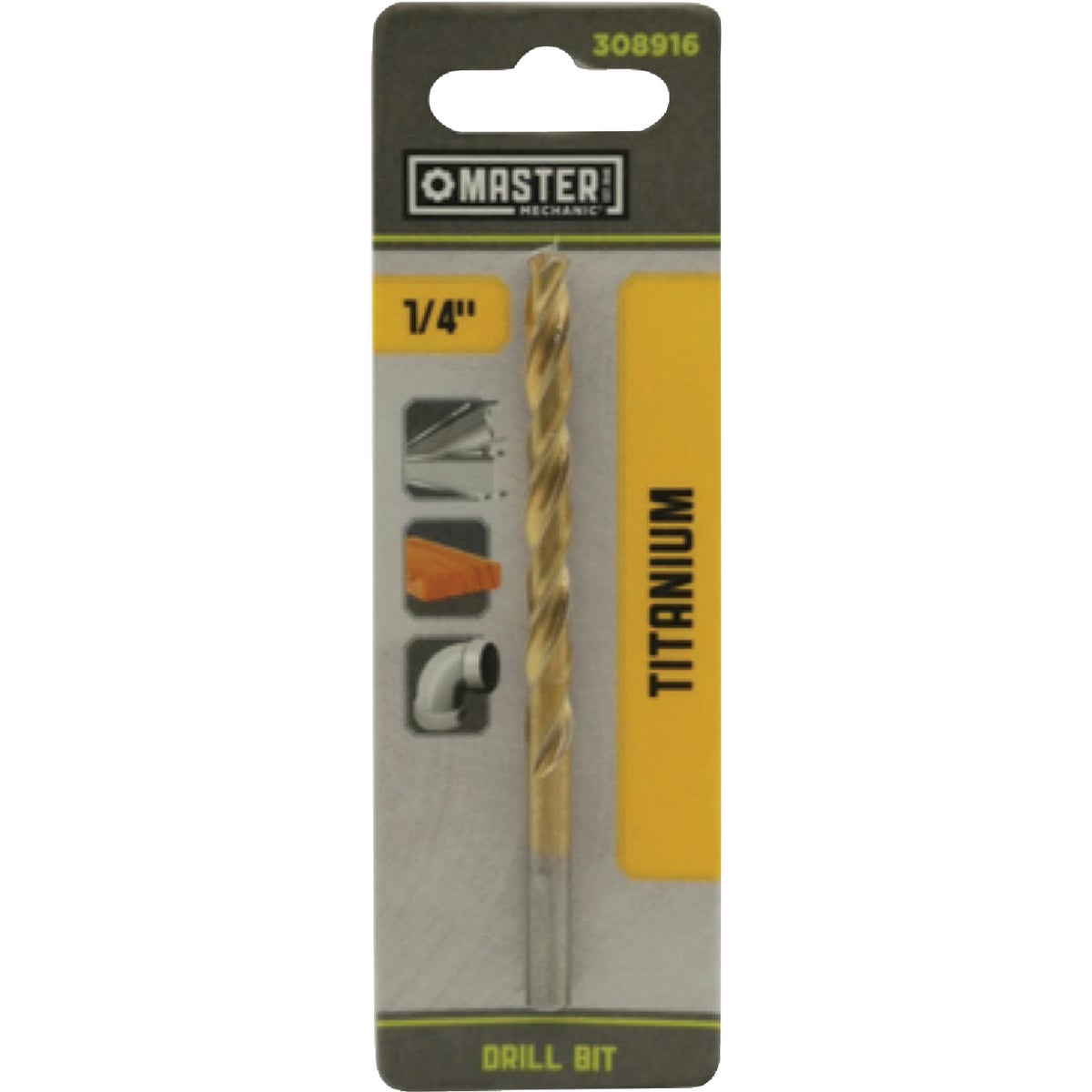 Master Mechanic 1/4 In. x 4 In. HSS Titanium Nitride Coated Drill Bit Image 1