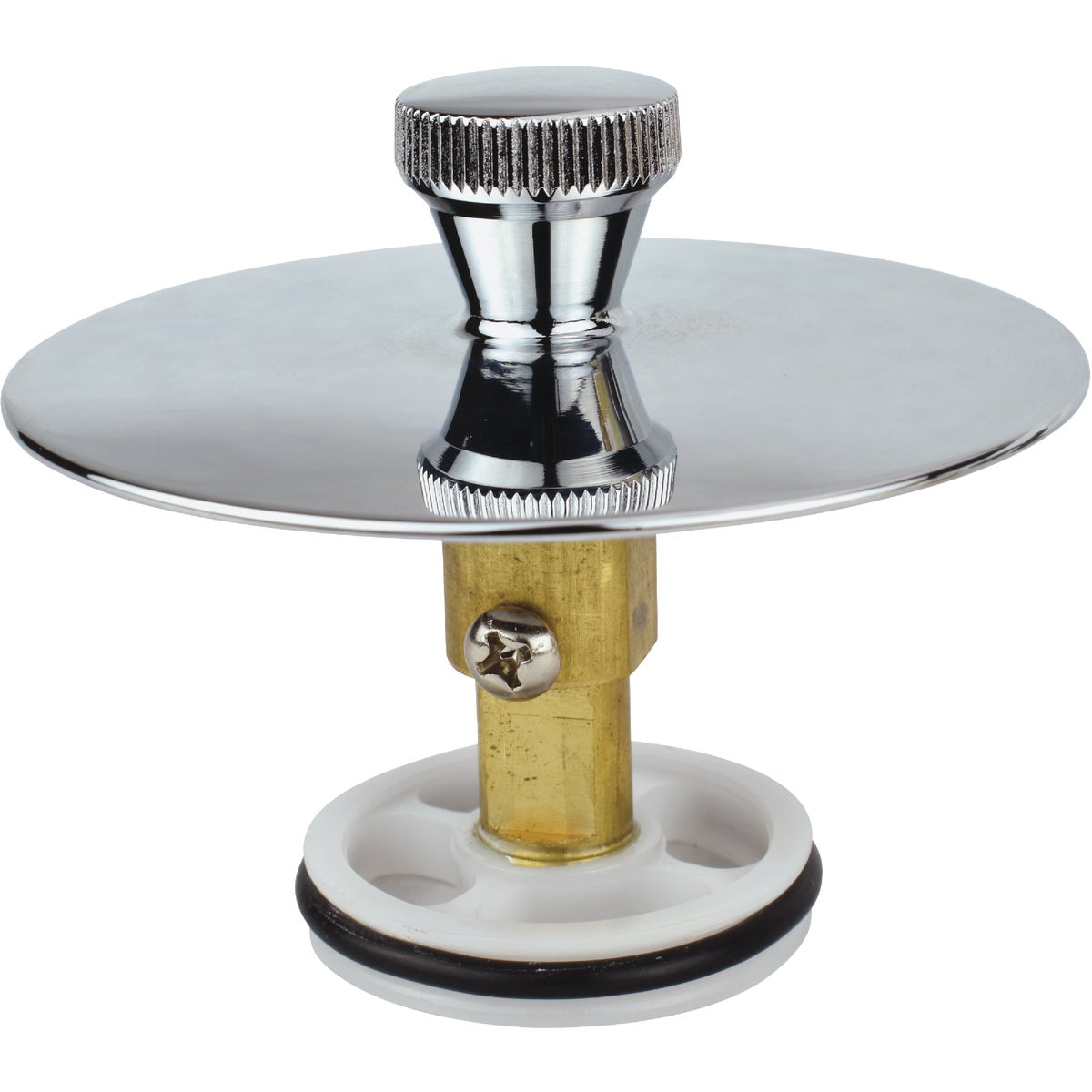 Keeney 5/16 In. or 3/8 In. Bathtub Drain Stopper with Polished Chrome Finish