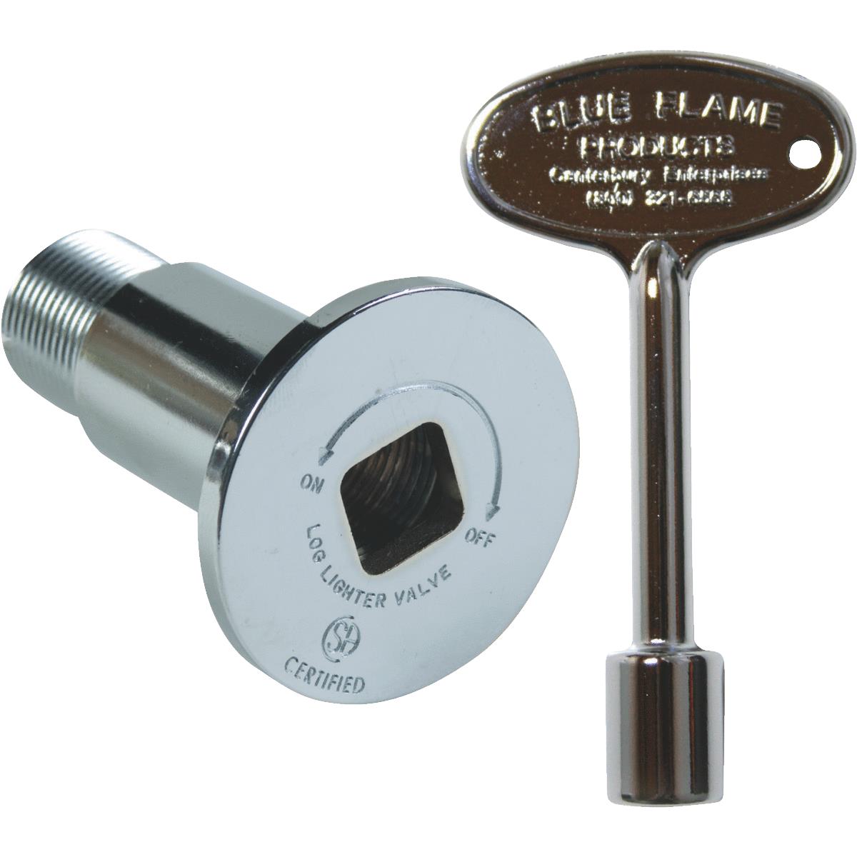 POLISH CHROME FLANGE/KEY