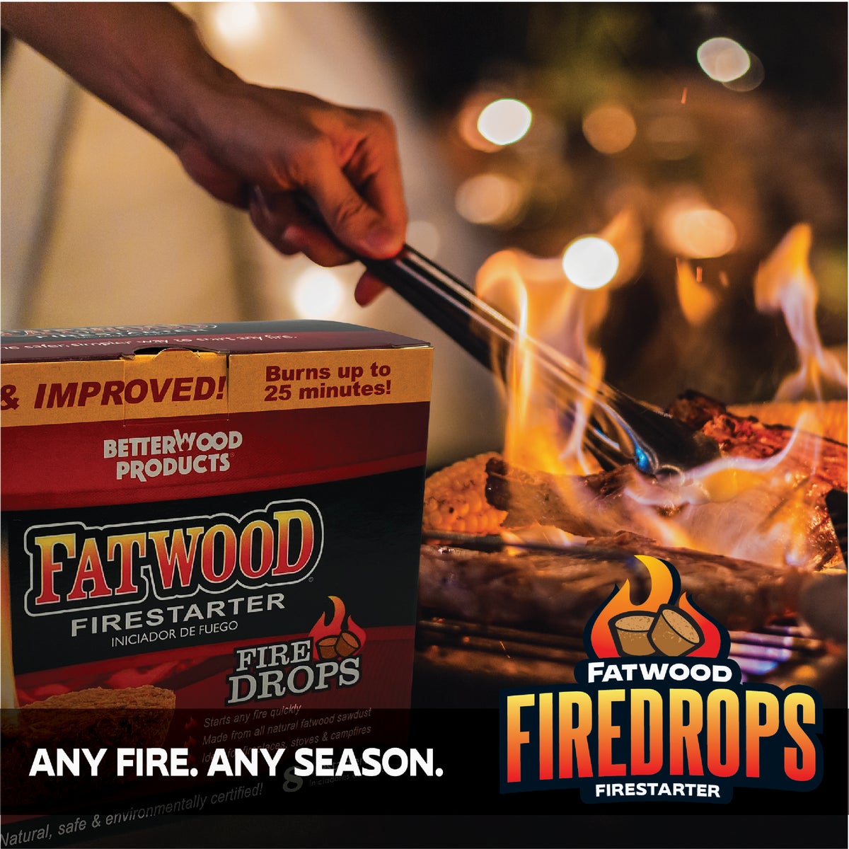 Fatwood Firedrops Fire Starter (8-Pack) Image 6