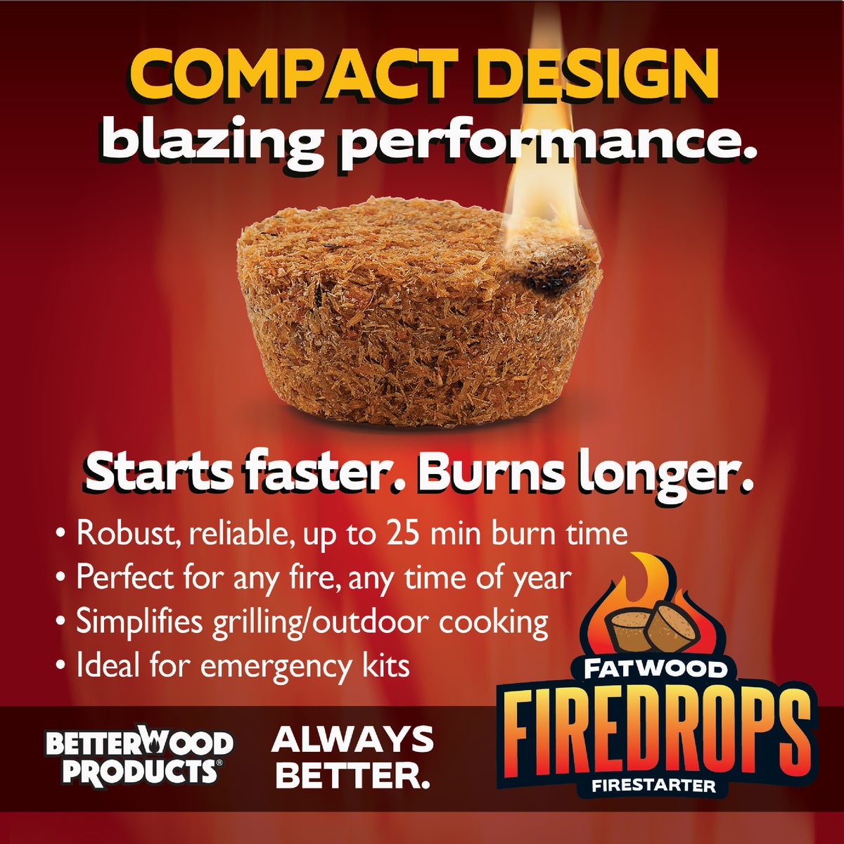 Fatwood Firedrops Fire Starter (8-Pack) Image 4