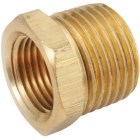Anderson Metals 3/4 In. MPT x 1/2 In. FPT Yellow Brass Hex Reducing Bushing Image 1