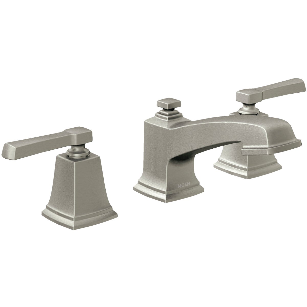 Moen Boardwalk 2-Handle Lever 8 In. to 16 In. Widespread Bathroom Faucet with Pop-Up, Spot Resist Brushed Nickel