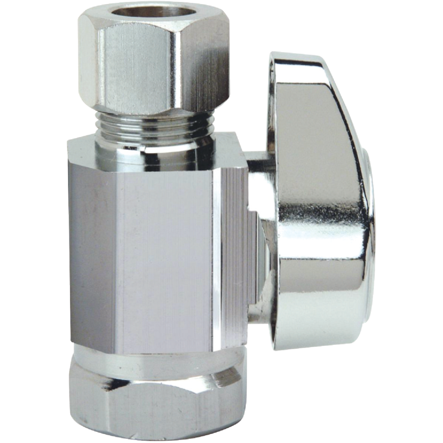 BrassCraft 3/8 In. FIP Inlet x 3/8 In. OD Tube Outlet Brass Straight Valve Image 1