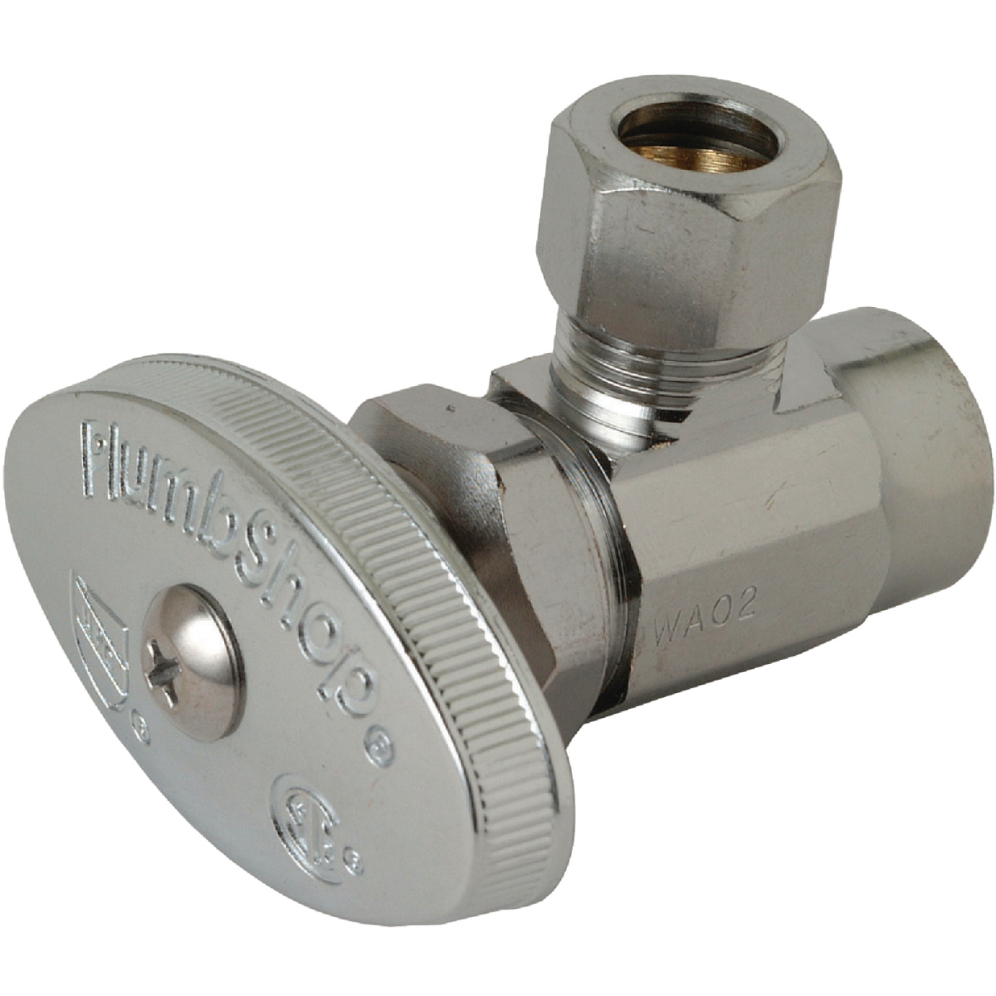 BrassCraft 1/2 In. Nominal Sweat Inlet x 3/8 In. O.D. Tub Sweat Angle Valve Image 1