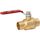 ProLine 3/4 In. SWT x 3/4 In. SWT Brass Ball Valve with Drain Image 1
