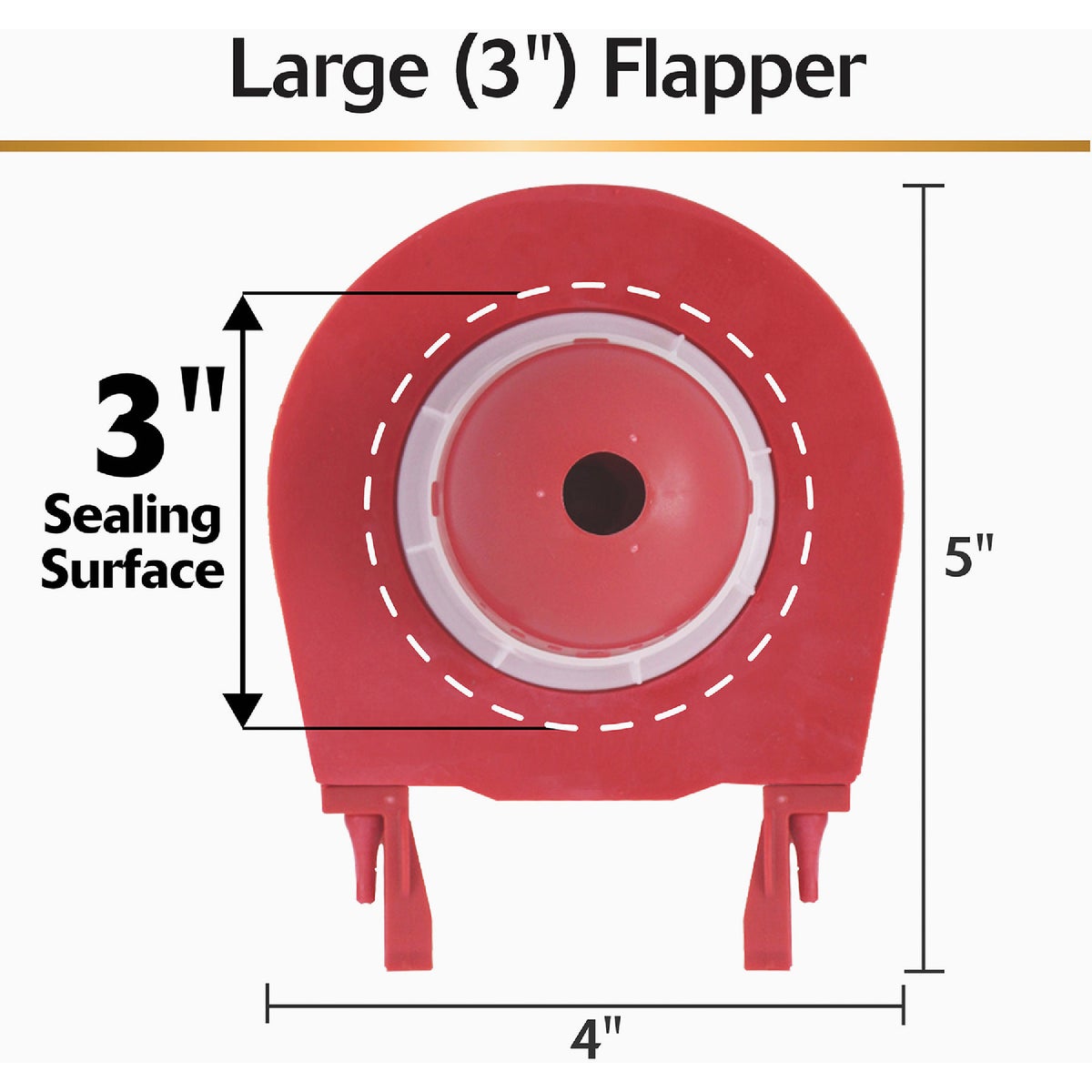 Korky 3 In. Premium Rubber Adjustable Flapper Image 4