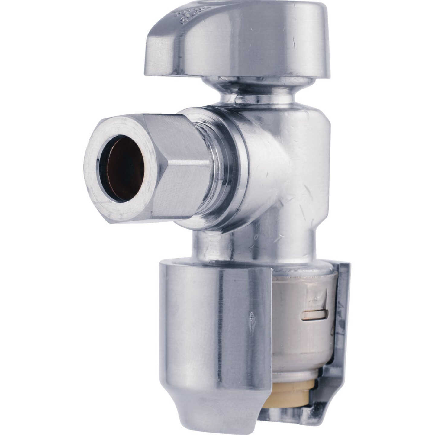 SharkBite 1/2 In. SB X 3/8 In. OD Quick Connect Angle Valve Image 1