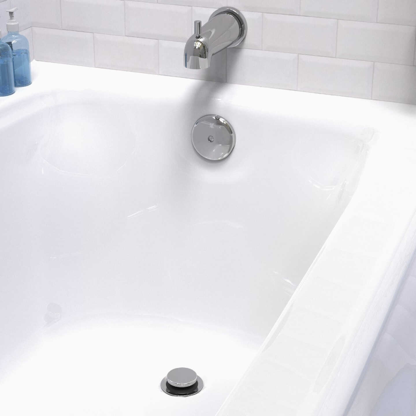 Keeney One-Hole Chrome Bath Drain Face Plate Image 2