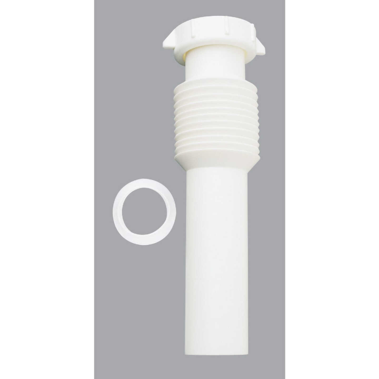 Do it Best 1-1/2 In. x 12 In. White Plastic Tailpiece Image 1