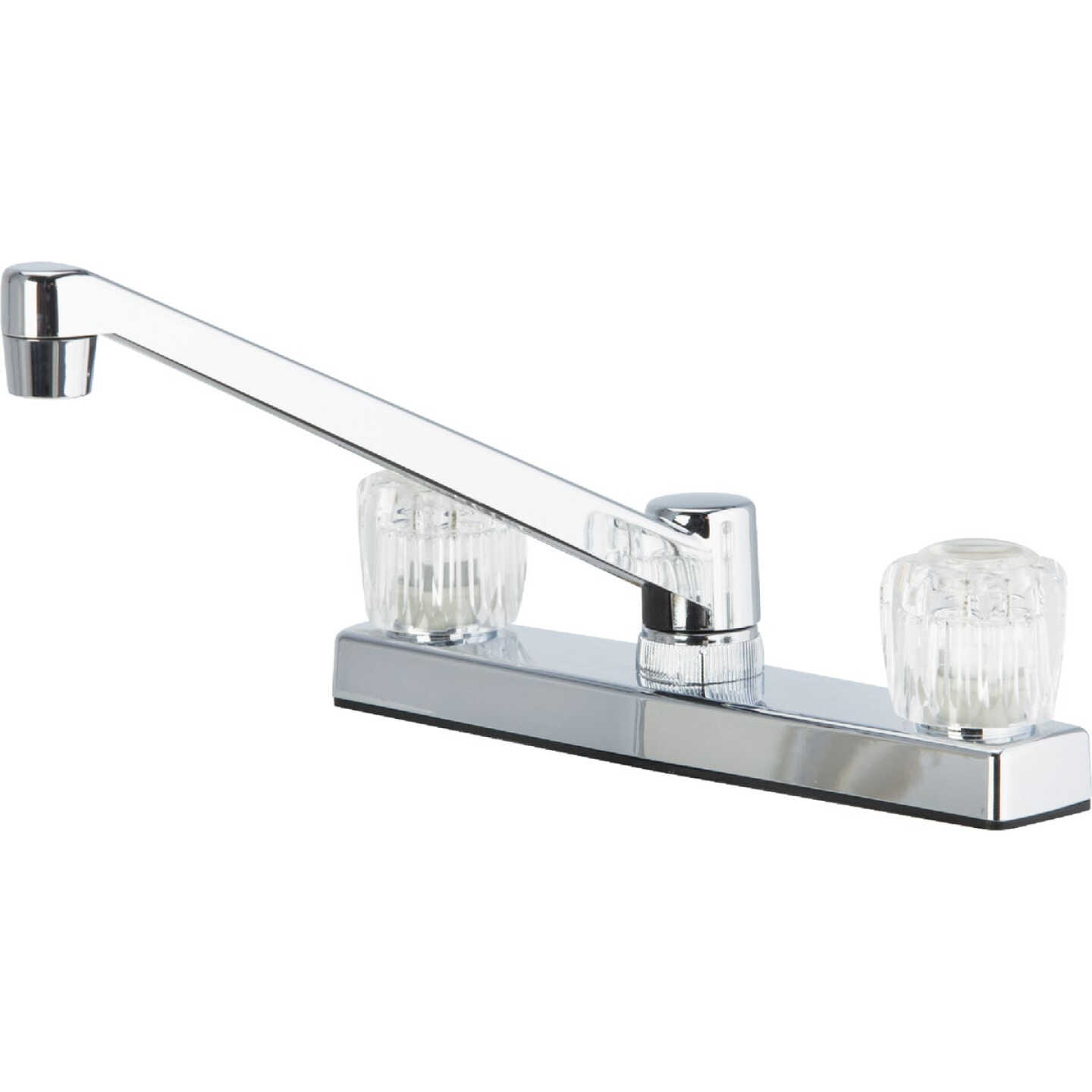 Home Impressions 2- Handle Knob Non-Metallic Kitchen Faucet, Chrome Image 1