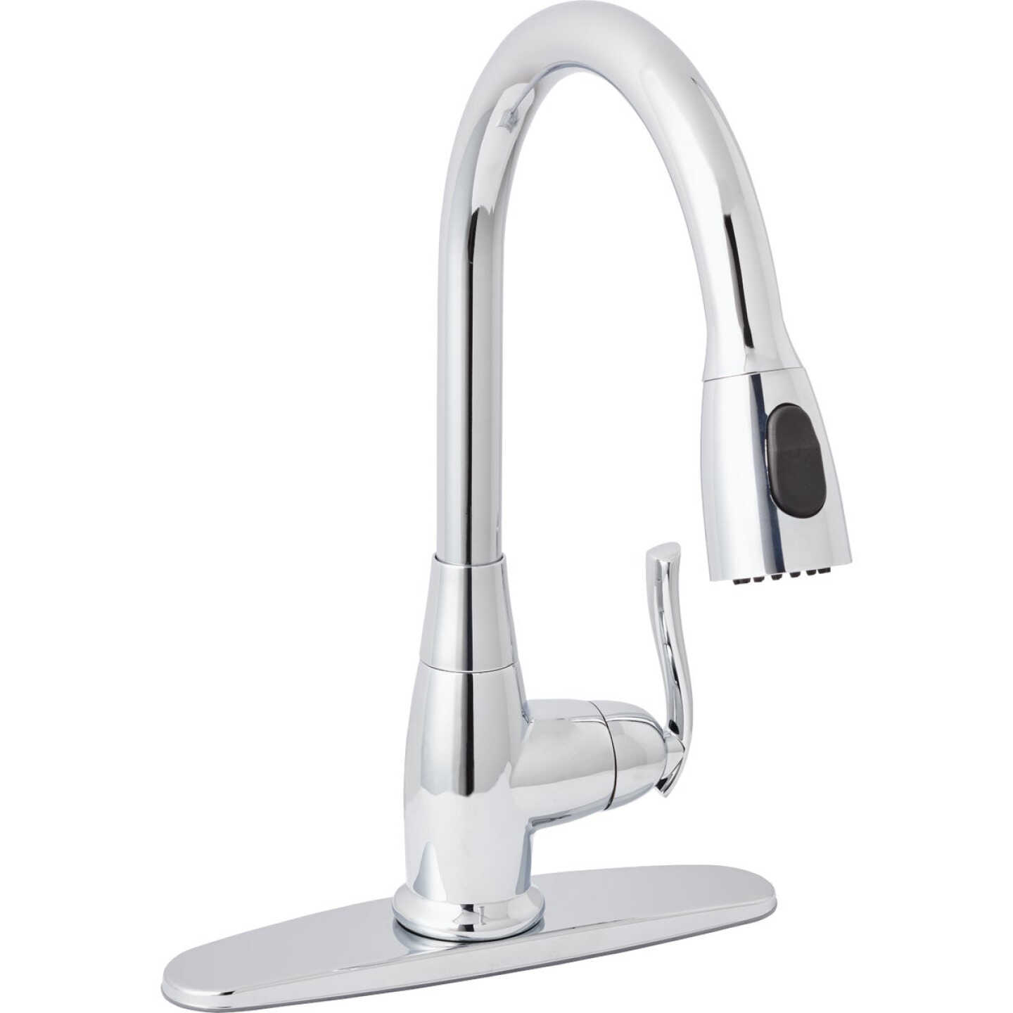 Home Impressions 1-Handle Lever Pull-Down Kitchen Faucet, Chrome Image 1