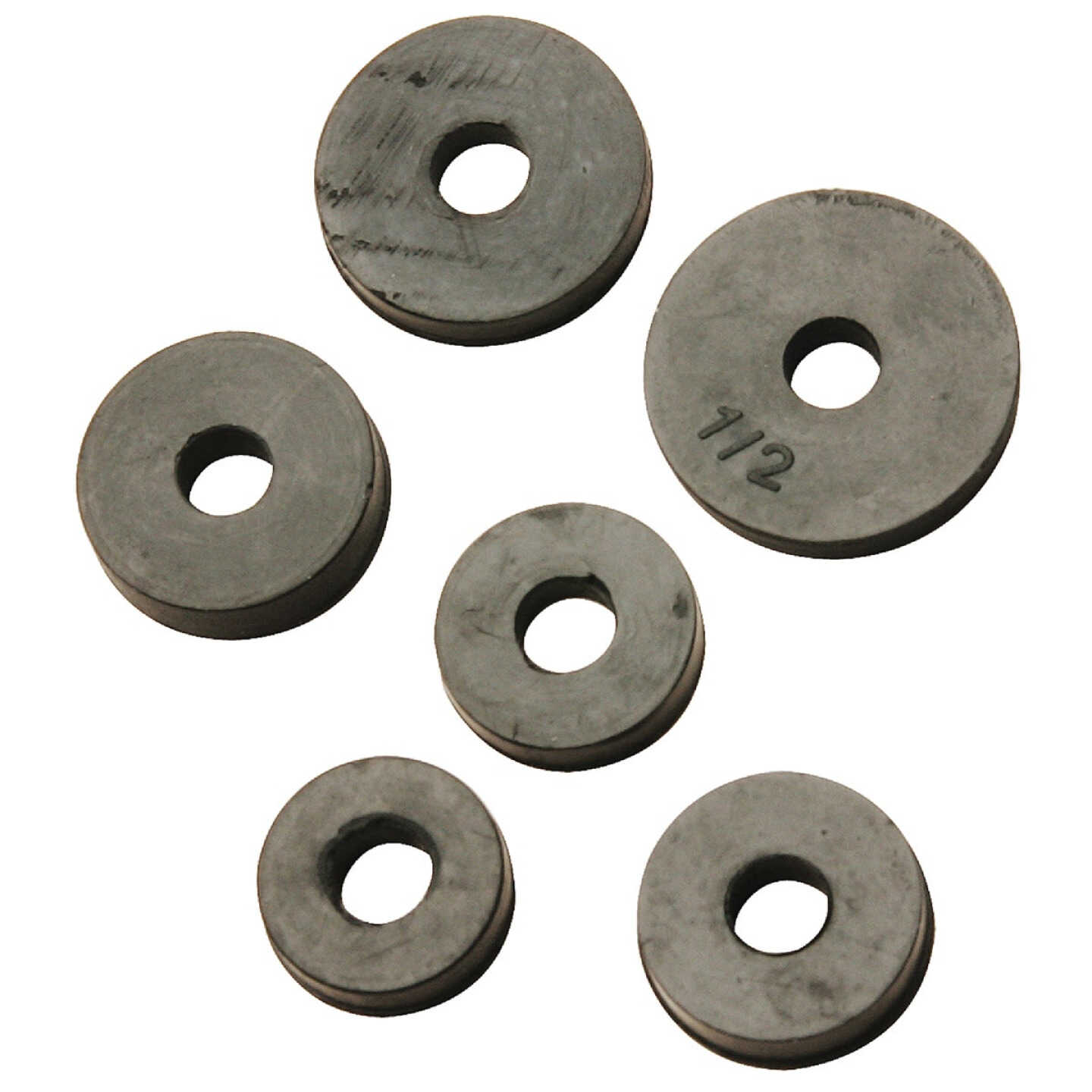Do it Best Assorted Black Flat Faucet Washer (6 Ct.) Image 1