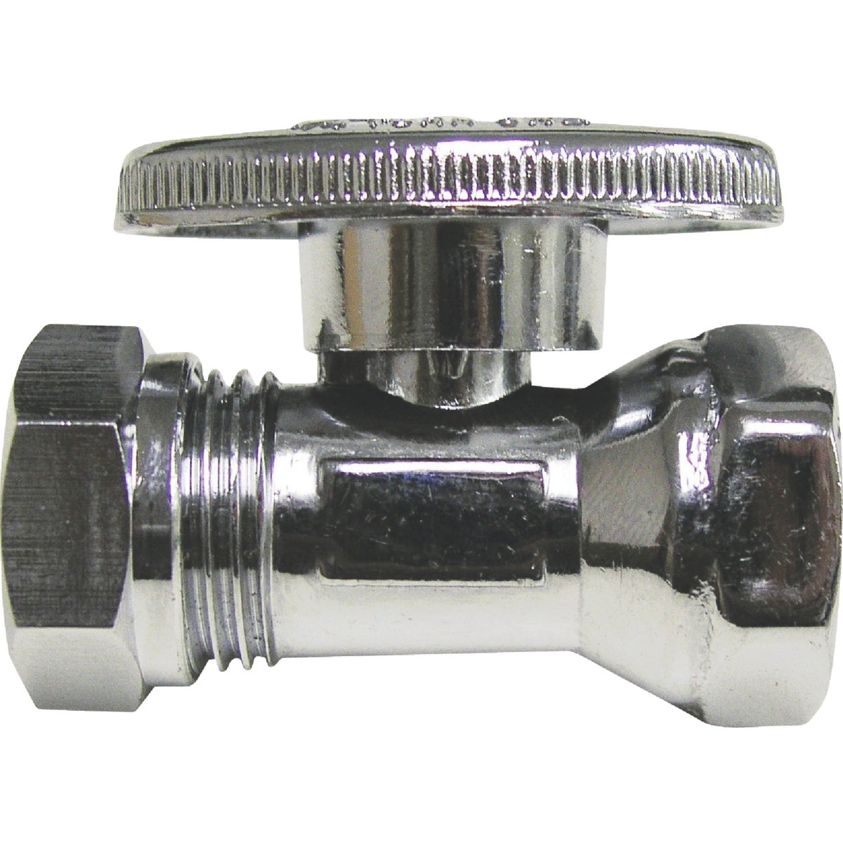 ProLine 1/2 In. FPT x 7/16 In. SLIP Chrome-Plated Brass Straight Stop