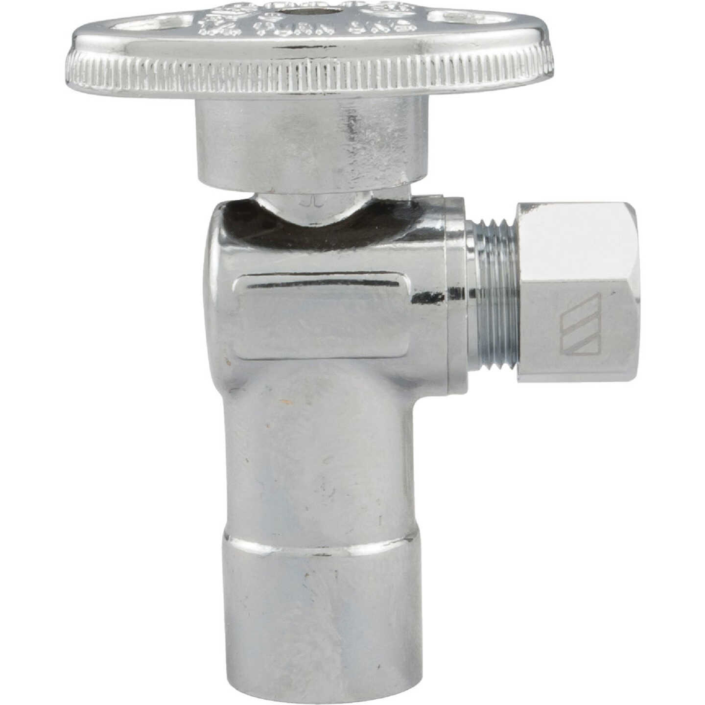 ProLine 1/2 In. SWT x 3/8 In. OD Quarter Turn Angle Stop Image 1