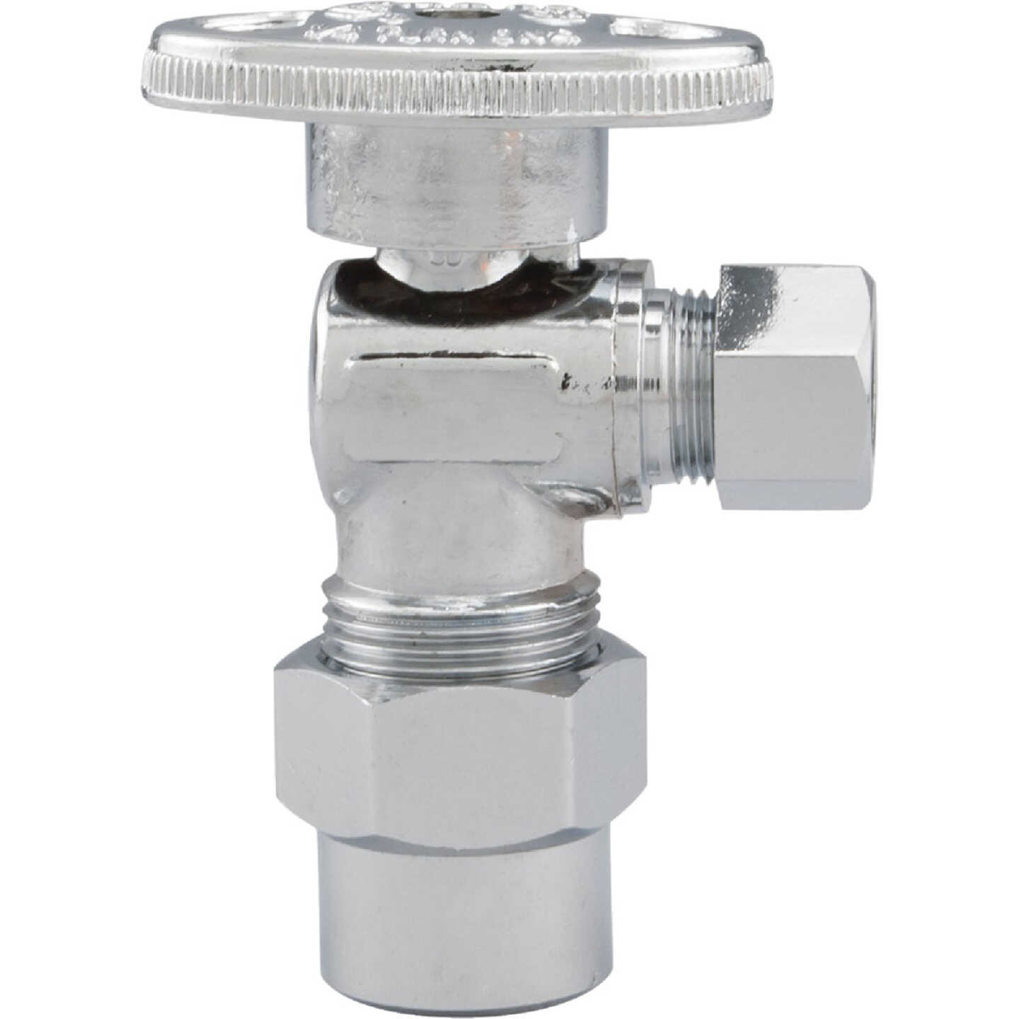 ProLine 1/2 In. CPVC x 3/8 In. OD Quarter Turn Angle Stop Image 1