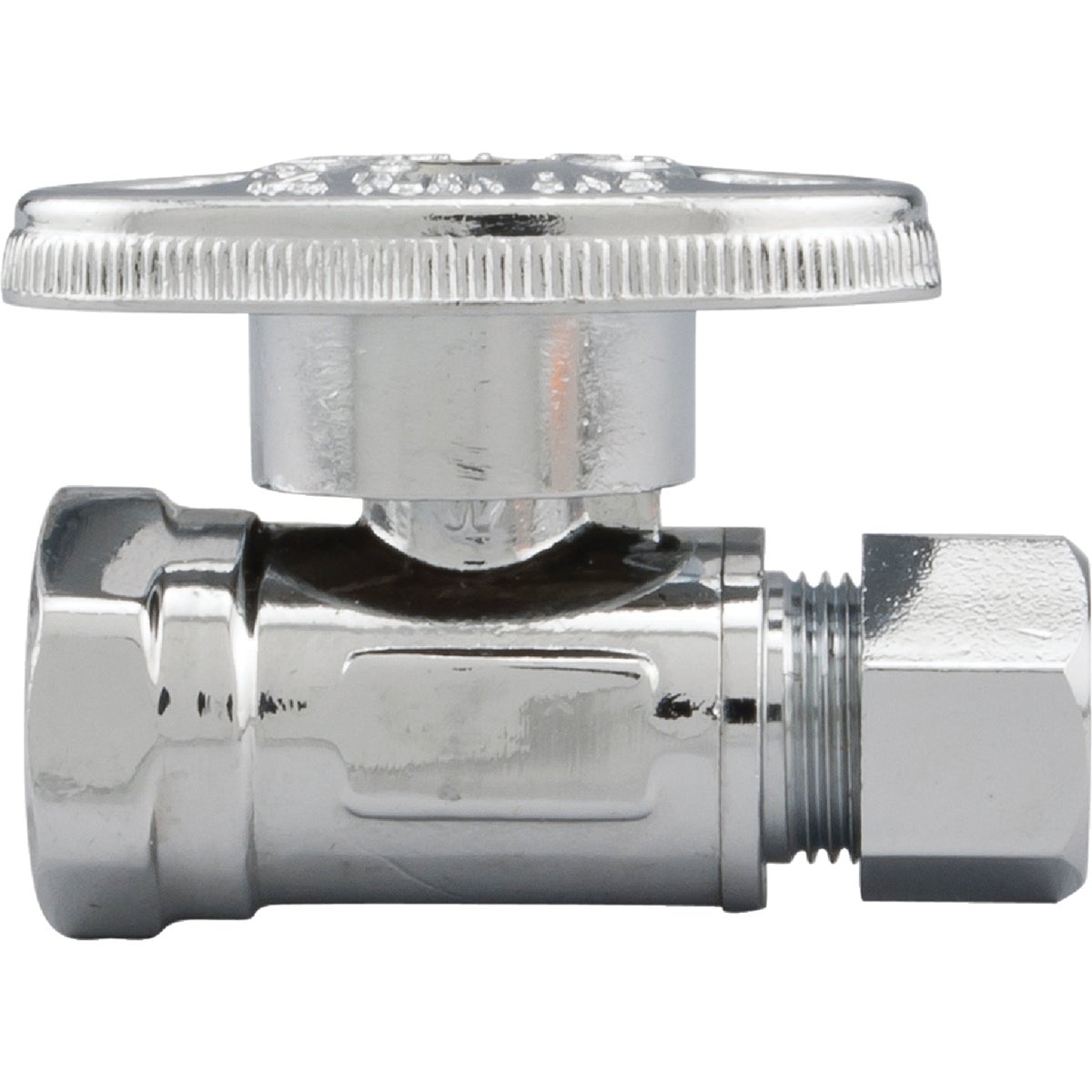 ProLine 3/8 In. FPT x 3/8 In. COMP Chrome-Plated Brass Straight Stop