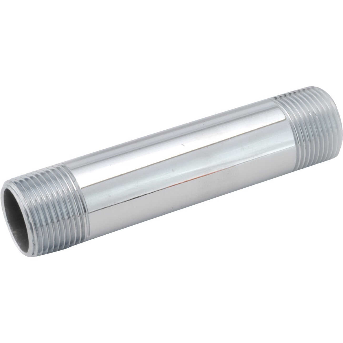 Anderson Metals 1/2 In. MIP x 3 In. Brass Chrome Nipple Image 1