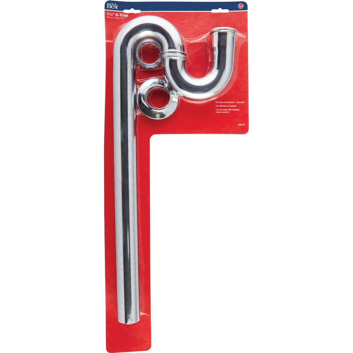 Do it Best 1-1/2 In. x 20-1/2 In. Polished Chrome Plated S-Trap Image 2
