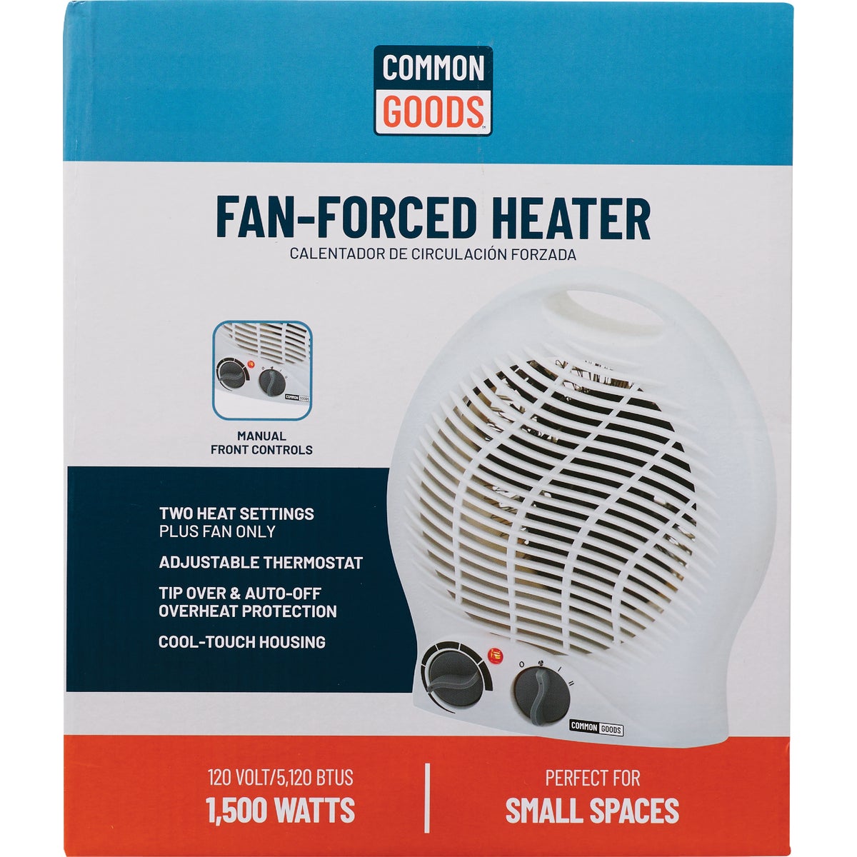Home Impressions 1500W 120V Electric Space Heater, White Image 2