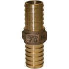 Merrill 1-1/4 In. Low Lead Brass Hose Barb Insert Coupling Image 1