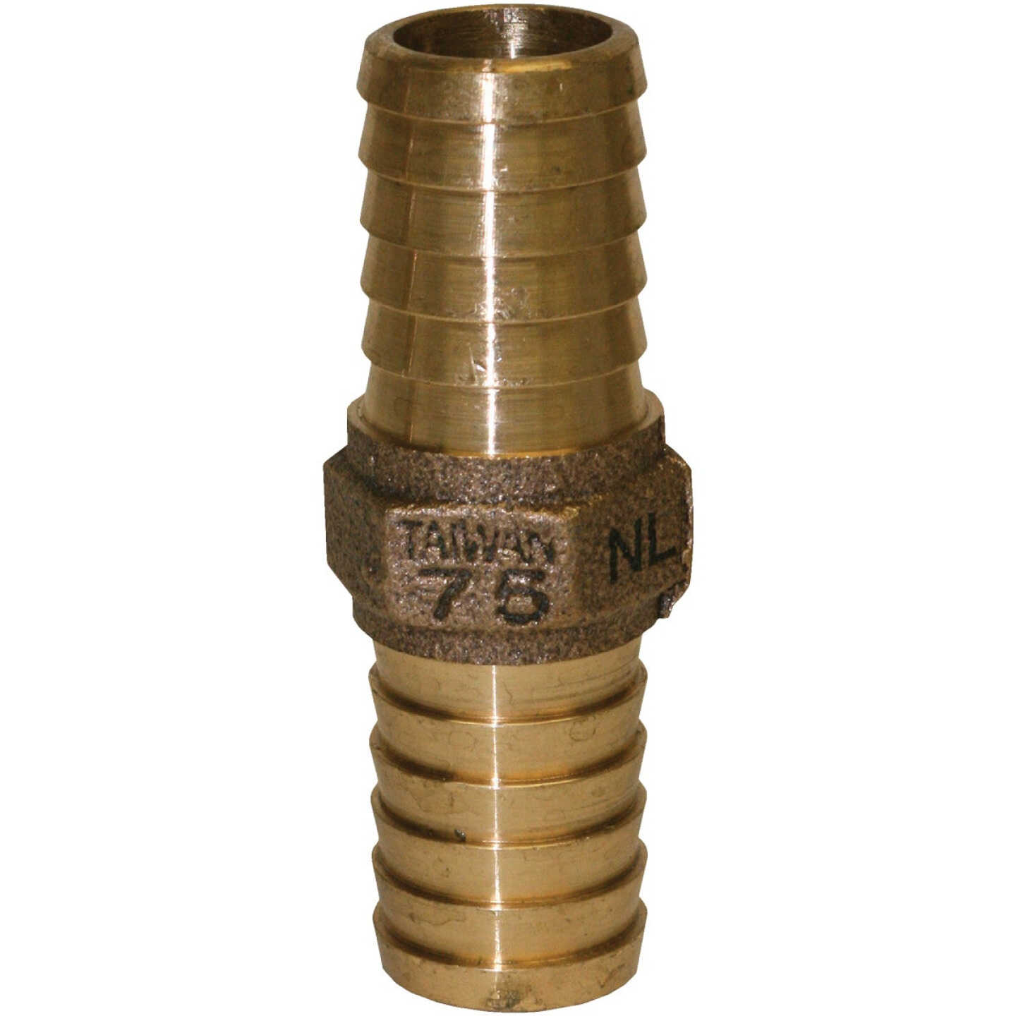 Merrill 1-1/4 In. Low Lead Brass Hose Barb Insert Coupling Image 1