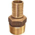 Merrill 1-1/4 In. MIP x 1 In. Insert Red Brass Hose Barb Reducing Adapter Image 1