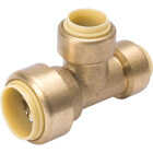 ProLine 3/4 In. PF x 1/2 In. PF x 1/2 In. PF Brass Push Fit Reducing Tee Image 1