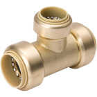 ProLine 3/4 In. PF x 1/2 In. PF Brass Push Fit Reducing Tee Image 1