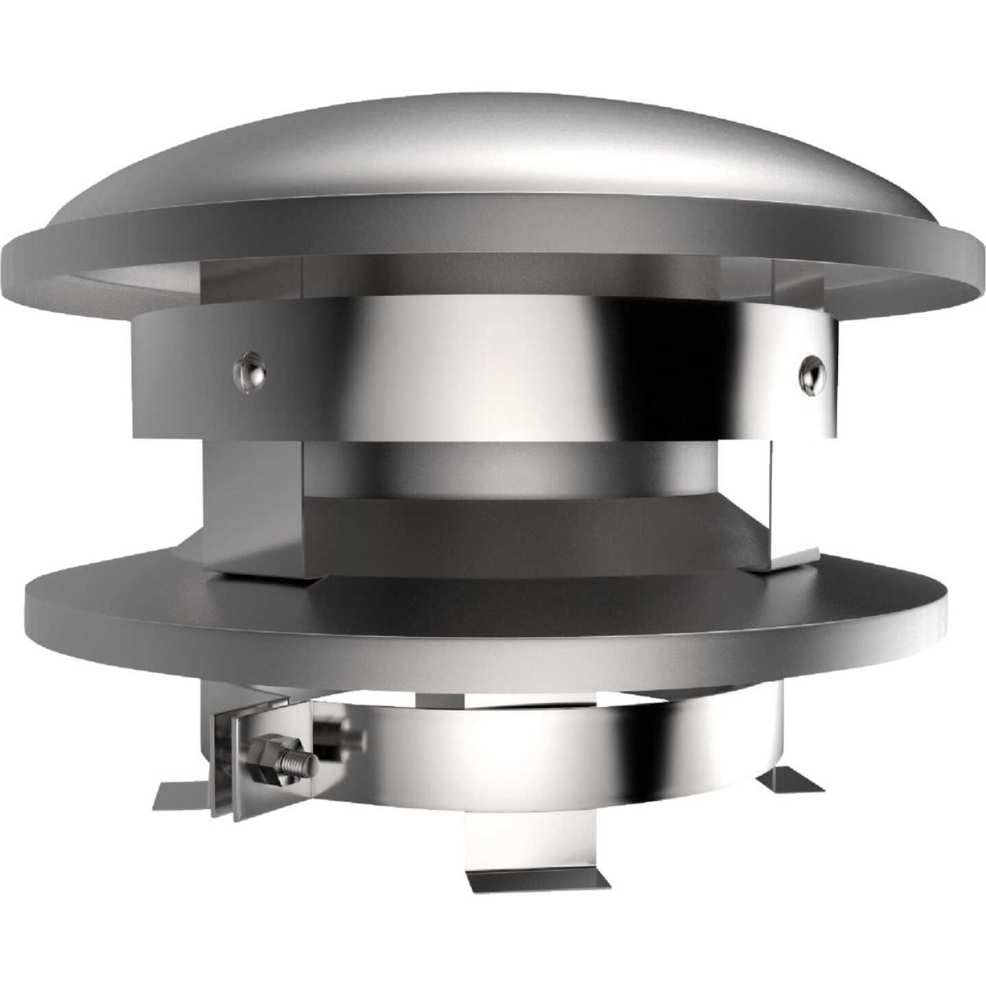 SELKIRK Sure-Temp 6 In. Pipe Stainless Steel Round Chimney Cap Image 1