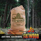 Fatwood 8 Lb. Fire Starter in Burlap Bag Image 5