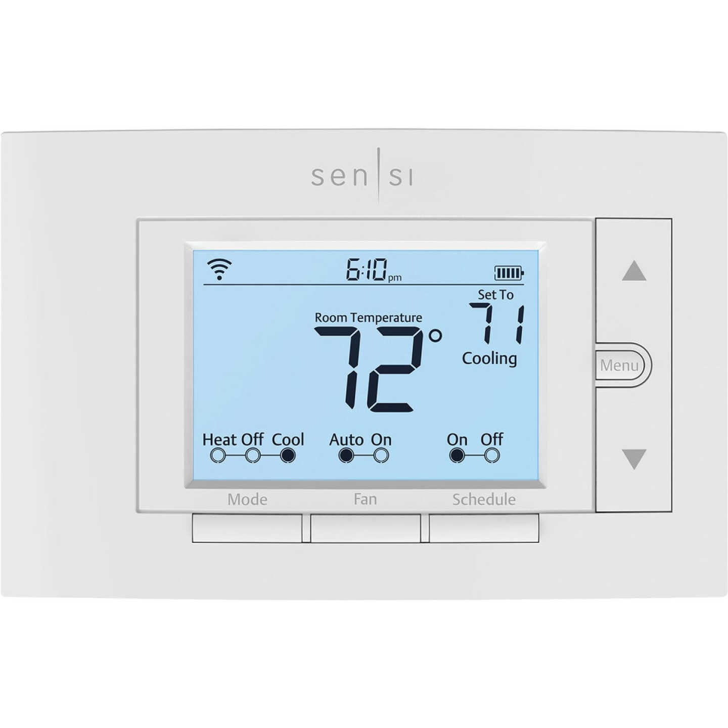 Copeland Sensi WiFi Programmable White Digital Thermostat Image 1